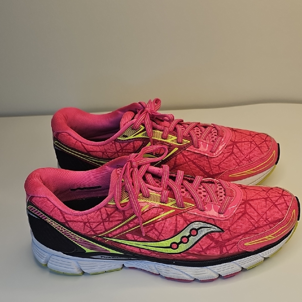 Saucony Women's Athletic Shoes in Pink and Yellow